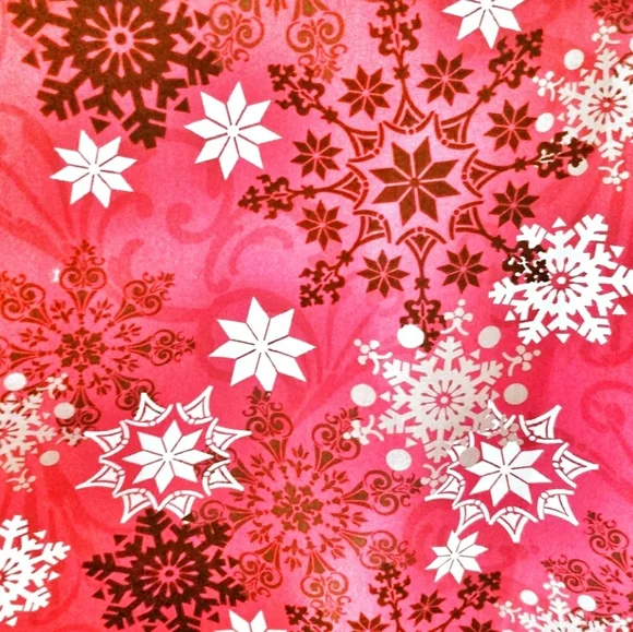 UA Scrubs Scrub Top Red Snowflake Print Size M - Picture 3 of 7